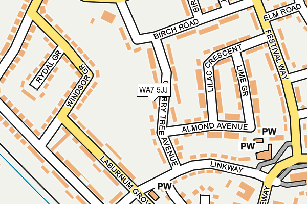WA7 5JJ map - OS OpenMap – Local (Ordnance Survey) WA7 5JJ map - OS OpenMap – Local (Ordnance Survey)