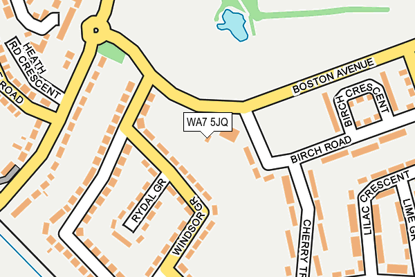 WA7 5JQ map - OS OpenMap – Local (Ordnance Survey) WA7 5JQ map - OS OpenMap – Local (Ordnance Survey)