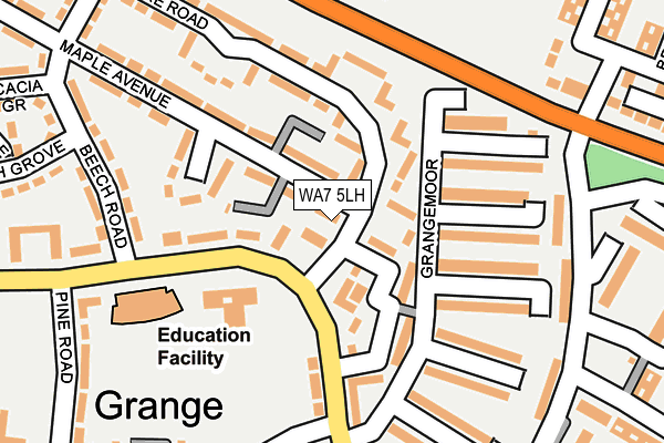 WA7 5LH map - OS OpenMap – Local (Ordnance Survey) WA7 5LH map - OS OpenMap – Local (Ordnance Survey)