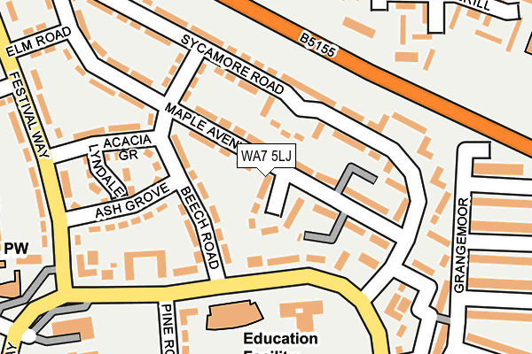 WA7 5LJ map - OS OpenMap – Local (Ordnance Survey) WA7 5LJ map - OS OpenMap – Local (Ordnance Survey)
