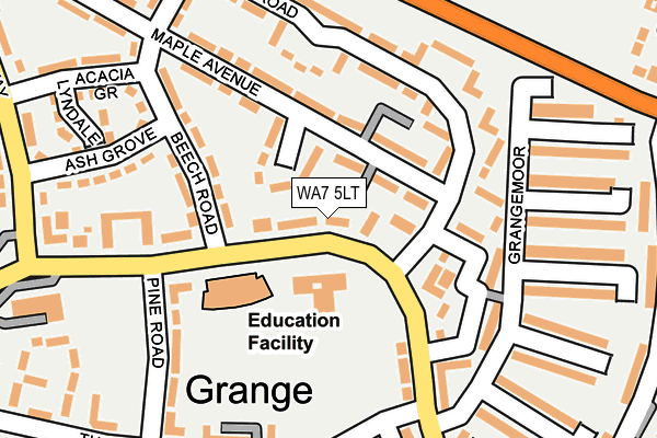 WA7 5LT map - OS OpenMap – Local (Ordnance Survey) WA7 5LT map - OS OpenMap – Local (Ordnance Survey)