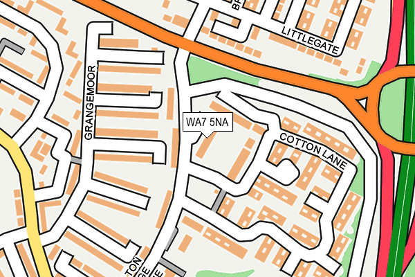 WA7 5NA map - OS OpenMap – Local (Ordnance Survey) WA7 5NA map - OS OpenMap – Local (Ordnance Survey)