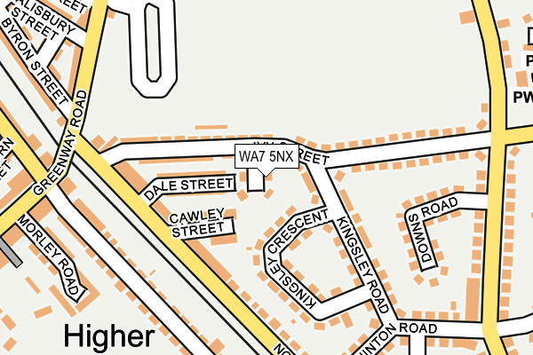 WA7 5NX map - OS OpenMap – Local (Ordnance Survey) WA7 5NX map - OS OpenMap – Local (Ordnance Survey)