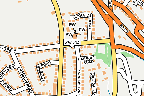 WA7 5NZ map - OS OpenMap – Local (Ordnance Survey) WA7 5NZ map - OS OpenMap – Local (Ordnance Survey)