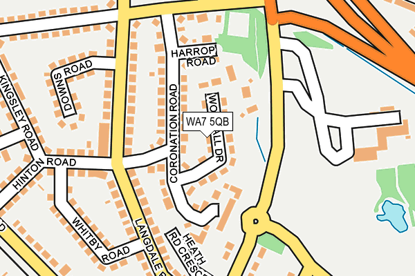 WA7 5QB map - OS OpenMap – Local (Ordnance Survey) WA7 5QB map - OS OpenMap – Local (Ordnance Survey)
