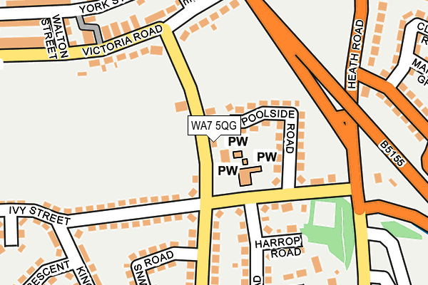 WA7 5QG map - OS OpenMap – Local (Ordnance Survey) WA7 5QG map - OS OpenMap – Local (Ordnance Survey)