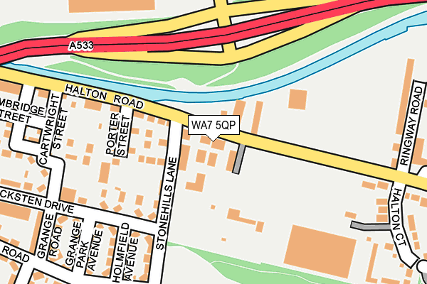 WA7 5QP map - OS OpenMap – Local (Ordnance Survey) WA7 5QP map - OS OpenMap – Local (Ordnance Survey)