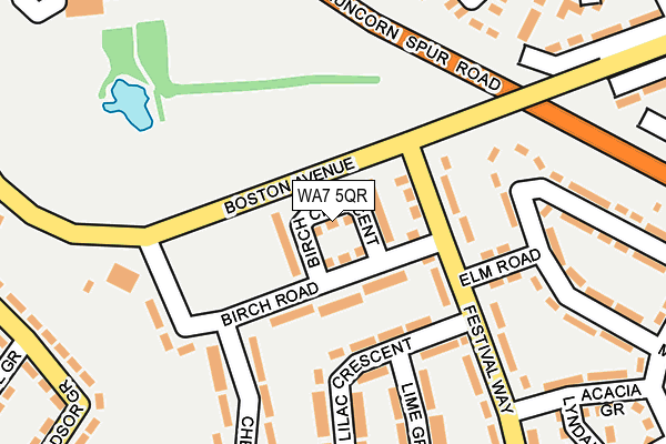 WA7 5QR map - OS OpenMap – Local (Ordnance Survey) WA7 5QR map - OS OpenMap – Local (Ordnance Survey)
