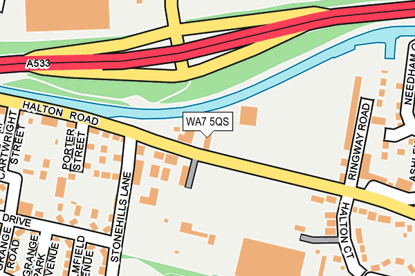 WA7 5QS map - OS OpenMap – Local (Ordnance Survey) WA7 5QS map - OS OpenMap – Local (Ordnance Survey)