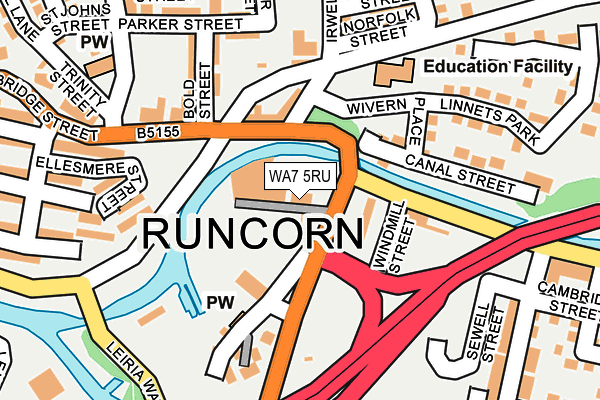 WA7 5RU map - OS OpenMap – Local (Ordnance Survey) WA7 5RU map - OS OpenMap – Local (Ordnance Survey)