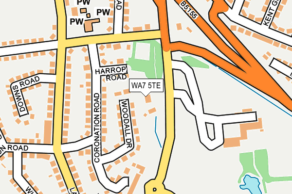 WA7 5TE map - OS OpenMap – Local (Ordnance Survey) WA7 5TE map - OS OpenMap – Local (Ordnance Survey)