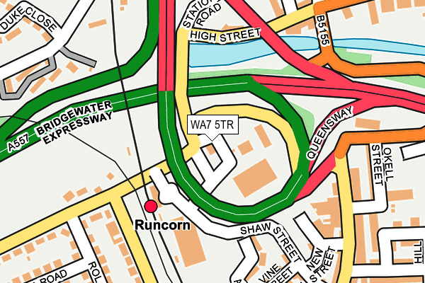 WA7 5TR map - OS OpenMap – Local (Ordnance Survey) WA7 5TR map - OS OpenMap – Local (Ordnance Survey)