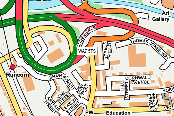 WA7 5TS map - OS OpenMap – Local (Ordnance Survey) WA7 5TS map - OS OpenMap – Local (Ordnance Survey)