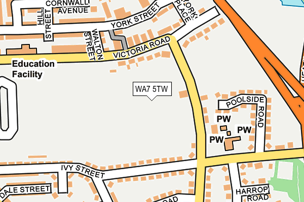 WA7 5TW map - OS OpenMap – Local (Ordnance Survey) WA7 5TW map - OS OpenMap – Local (Ordnance Survey)