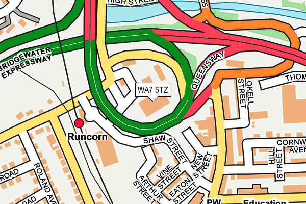 WA7 5TZ map - OS OpenMap – Local (Ordnance Survey) WA7 5TZ map - OS OpenMap – Local (Ordnance Survey)