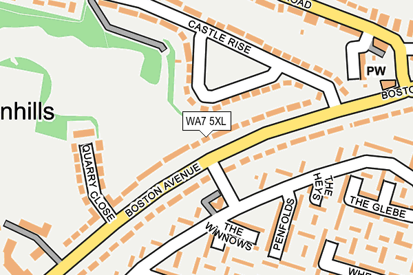 WA7 5XL map - OS OpenMap – Local (Ordnance Survey) WA7 5XL map - OS OpenMap – Local (Ordnance Survey)