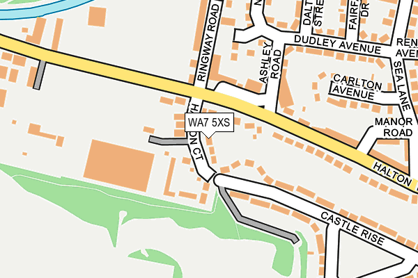 WA7 5XS map - OS OpenMap – Local (Ordnance Survey) WA7 5XS map - OS OpenMap – Local (Ordnance Survey)