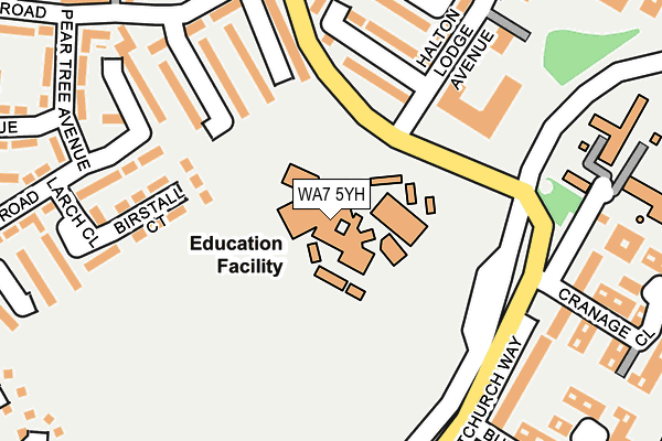 WA7 5YH map - OS OpenMap – Local (Ordnance Survey) WA7 5YH map - OS OpenMap – Local (Ordnance Survey)