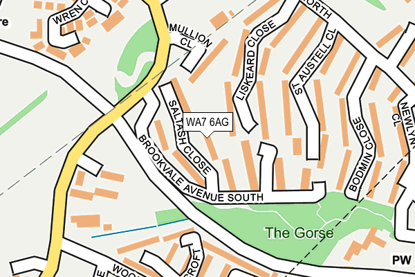 WA7 6AG map - OS OpenMap – Local (Ordnance Survey) WA7 6AG map - OS OpenMap – Local (Ordnance Survey)