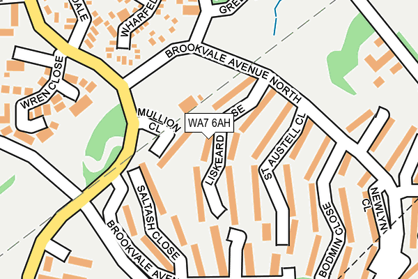 WA7 6AH map - OS OpenMap – Local (Ordnance Survey) WA7 6AH map - OS OpenMap – Local (Ordnance Survey)