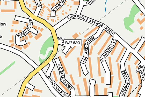 WA7 6AQ map - OS OpenMap – Local (Ordnance Survey) WA7 6AQ map - OS OpenMap – Local (Ordnance Survey)