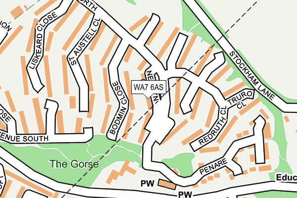WA7 6AS map - OS OpenMap – Local (Ordnance Survey) WA7 6AS map - OS OpenMap – Local (Ordnance Survey)