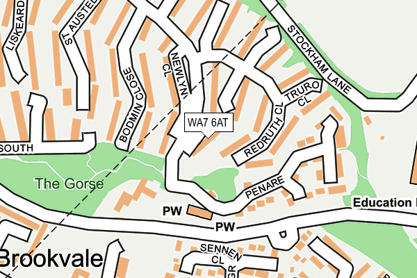 WA7 6AT map - OS OpenMap – Local (Ordnance Survey) WA7 6AT map - OS OpenMap – Local (Ordnance Survey)