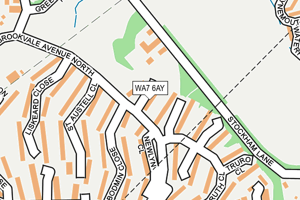 WA7 6AY map - OS OpenMap – Local (Ordnance Survey) WA7 6AY map - OS OpenMap – Local (Ordnance Survey)