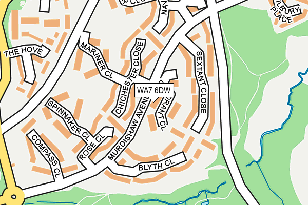 WA7 6DW map - OS OpenMap – Local (Ordnance Survey) WA7 6DW map - OS OpenMap – Local (Ordnance Survey)