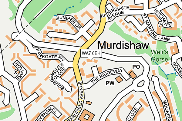 WA7 6EH map - OS OpenMap – Local (Ordnance Survey) WA7 6EH map - OS OpenMap – Local (Ordnance Survey)