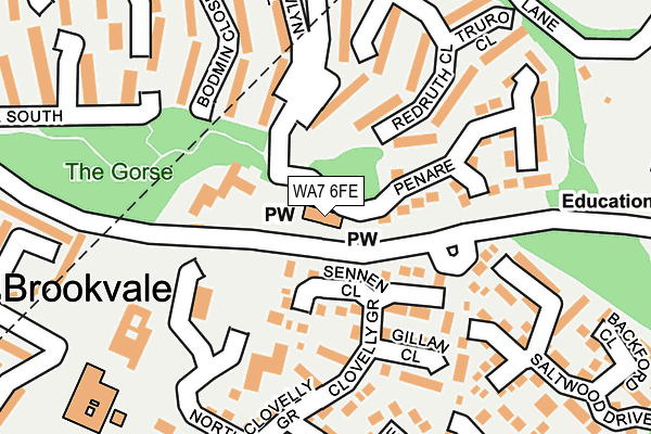 WA7 6FE map - OS OpenMap – Local (Ordnance Survey) WA7 6FE map - OS OpenMap – Local (Ordnance Survey)