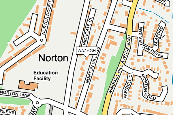WA7 6GH map - OS OpenMap – Local (Ordnance Survey) WA7 6GH map - OS OpenMap – Local (Ordnance Survey)