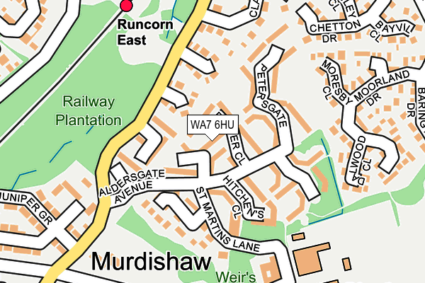 WA7 6HU map - OS OpenMap – Local (Ordnance Survey) WA7 6HU map - OS OpenMap – Local (Ordnance Survey)