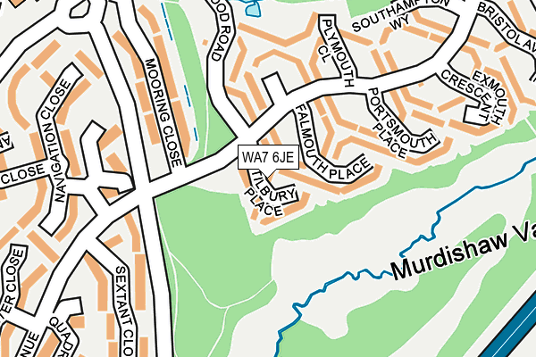 WA7 6JE map - OS OpenMap – Local (Ordnance Survey) WA7 6JE map - OS OpenMap – Local (Ordnance Survey)