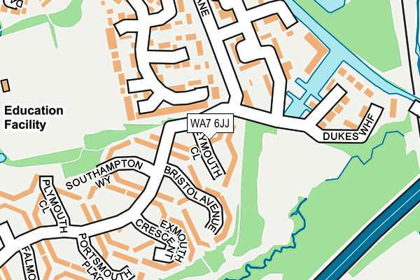 WA7 6JJ map - OS OpenMap – Local (Ordnance Survey) WA7 6JJ map - OS OpenMap – Local (Ordnance Survey)