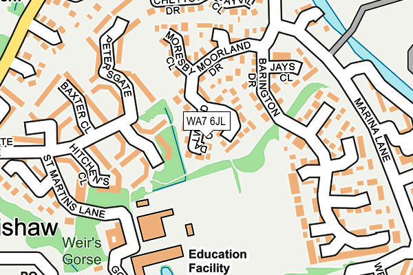 WA7 6JL map - OS OpenMap – Local (Ordnance Survey) WA7 6JL map - OS OpenMap – Local (Ordnance Survey)