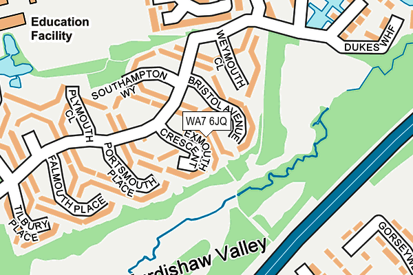 WA7 6JQ map - OS OpenMap – Local (Ordnance Survey) WA7 6JQ map - OS OpenMap – Local (Ordnance Survey)