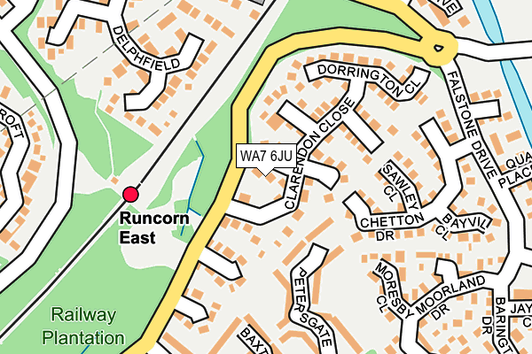 WA7 6JU map - OS OpenMap – Local (Ordnance Survey) WA7 6JU map - OS OpenMap – Local (Ordnance Survey)