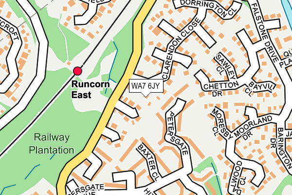 WA7 6JY map - OS OpenMap – Local (Ordnance Survey) WA7 6JY map - OS OpenMap – Local (Ordnance Survey)