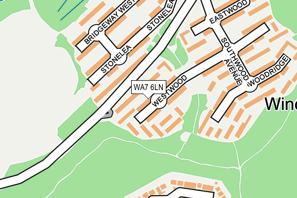 WA7 6LN map - OS OpenMap – Local (Ordnance Survey) WA7 6LN map - OS OpenMap – Local (Ordnance Survey)