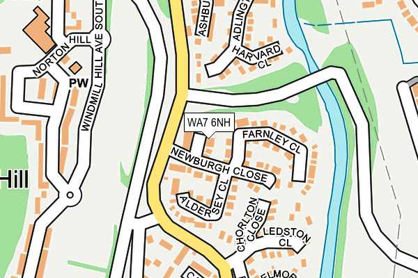 WA7 6NH map - OS OpenMap – Local (Ordnance Survey) WA7 6NH map - OS OpenMap – Local (Ordnance Survey)