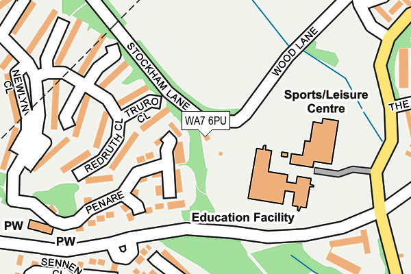 WA7 6PU map - OS OpenMap – Local (Ordnance Survey) WA7 6PU map - OS OpenMap – Local (Ordnance Survey)