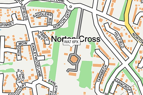 WA7 6PX map - OS OpenMap – Local (Ordnance Survey) WA7 6PX map - OS OpenMap – Local (Ordnance Survey)