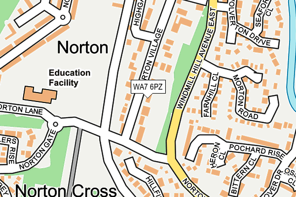 WA7 6PZ map - OS OpenMap – Local (Ordnance Survey) WA7 6PZ map - OS OpenMap – Local (Ordnance Survey)
