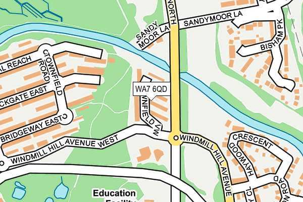 WA7 6QD map - OS OpenMap – Local (Ordnance Survey) WA7 6QD map - OS OpenMap – Local (Ordnance Survey)