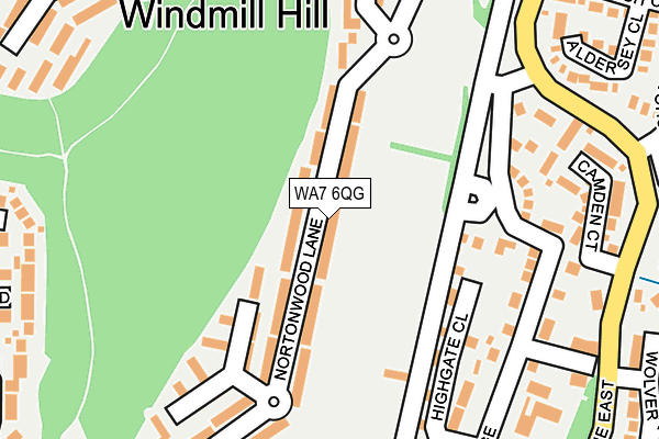 WA7 6QG map - OS OpenMap – Local (Ordnance Survey) WA7 6QG map - OS OpenMap – Local (Ordnance Survey)