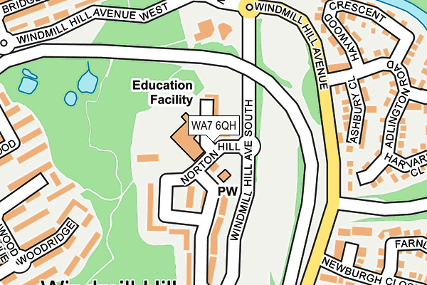 WA7 6QH map - OS OpenMap – Local (Ordnance Survey) WA7 6QH map - OS OpenMap – Local (Ordnance Survey)