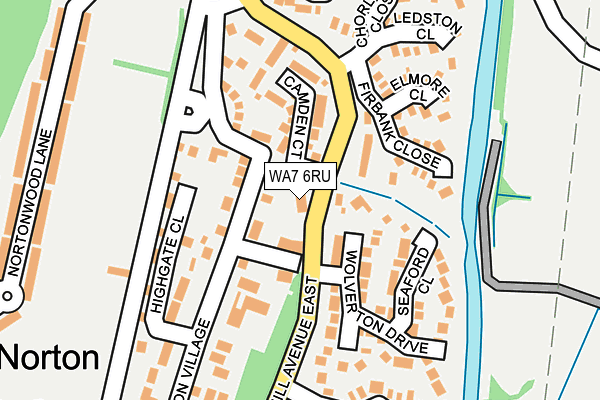 WA7 6RU map - OS OpenMap – Local (Ordnance Survey) WA7 6RU map - OS OpenMap – Local (Ordnance Survey)