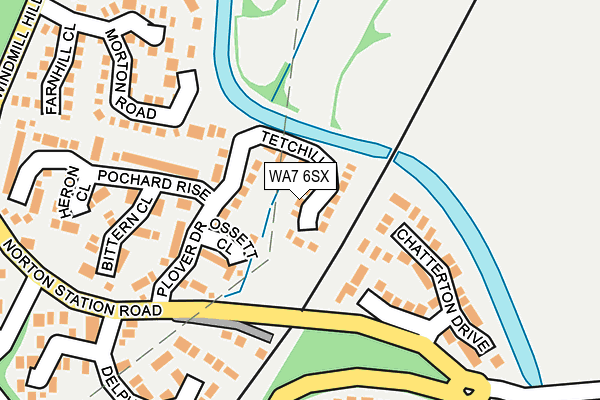 WA7 6SX map - OS OpenMap – Local (Ordnance Survey) WA7 6SX map - OS OpenMap – Local (Ordnance Survey)