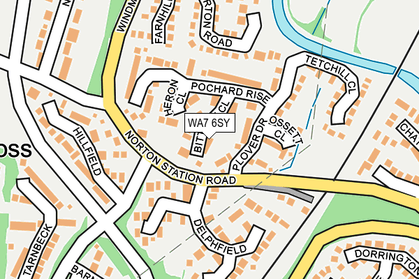 WA7 6SY map - OS OpenMap – Local (Ordnance Survey) WA7 6SY map - OS OpenMap – Local (Ordnance Survey)